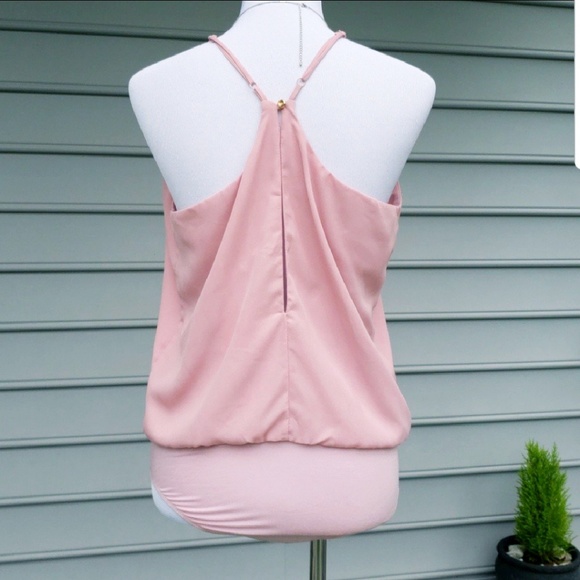 Umgee Blush Bodysuit Slit Back - Picture 5 of 8
